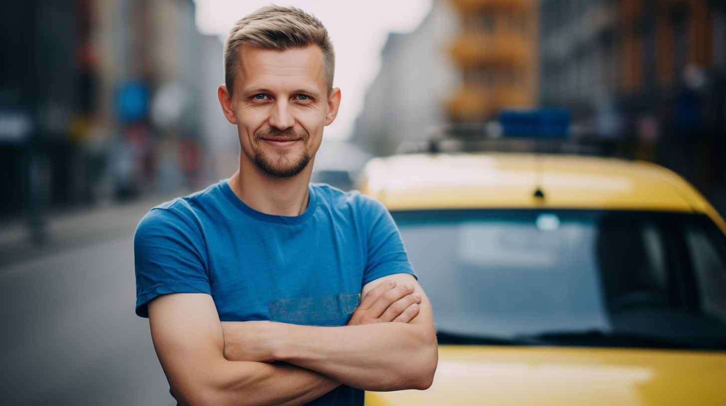 Курьер за рулём